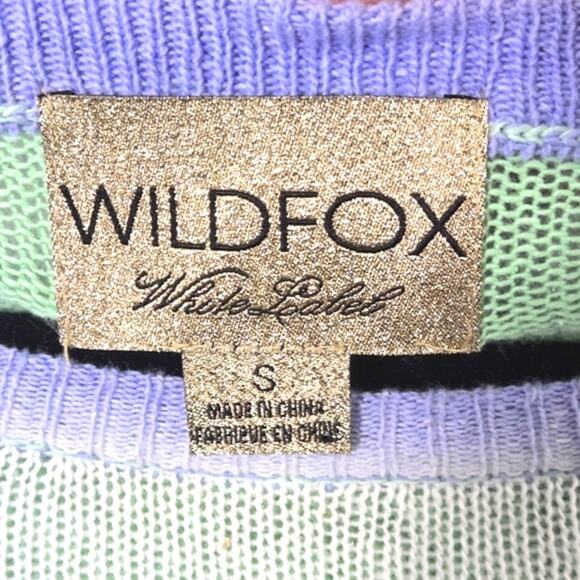 Wildfox Star Gazer Sweater Sequin Stars Pastel Ombre S Dreamy Pastel - Picture 9 of 10